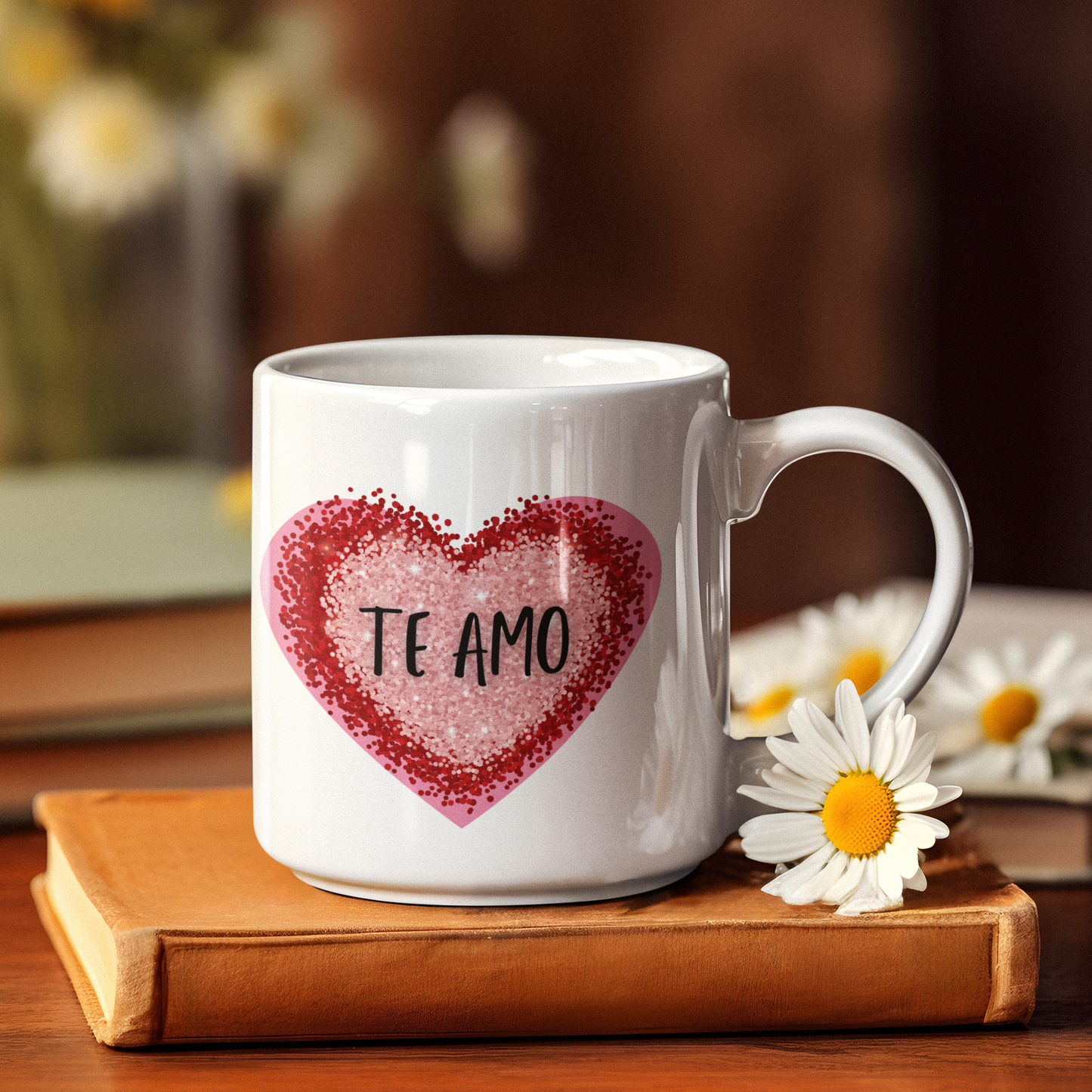 Te Amo Coffee Mug: Romantic Spanish Love Gift for Anniversary, Gift for Girlfriend or Wife.