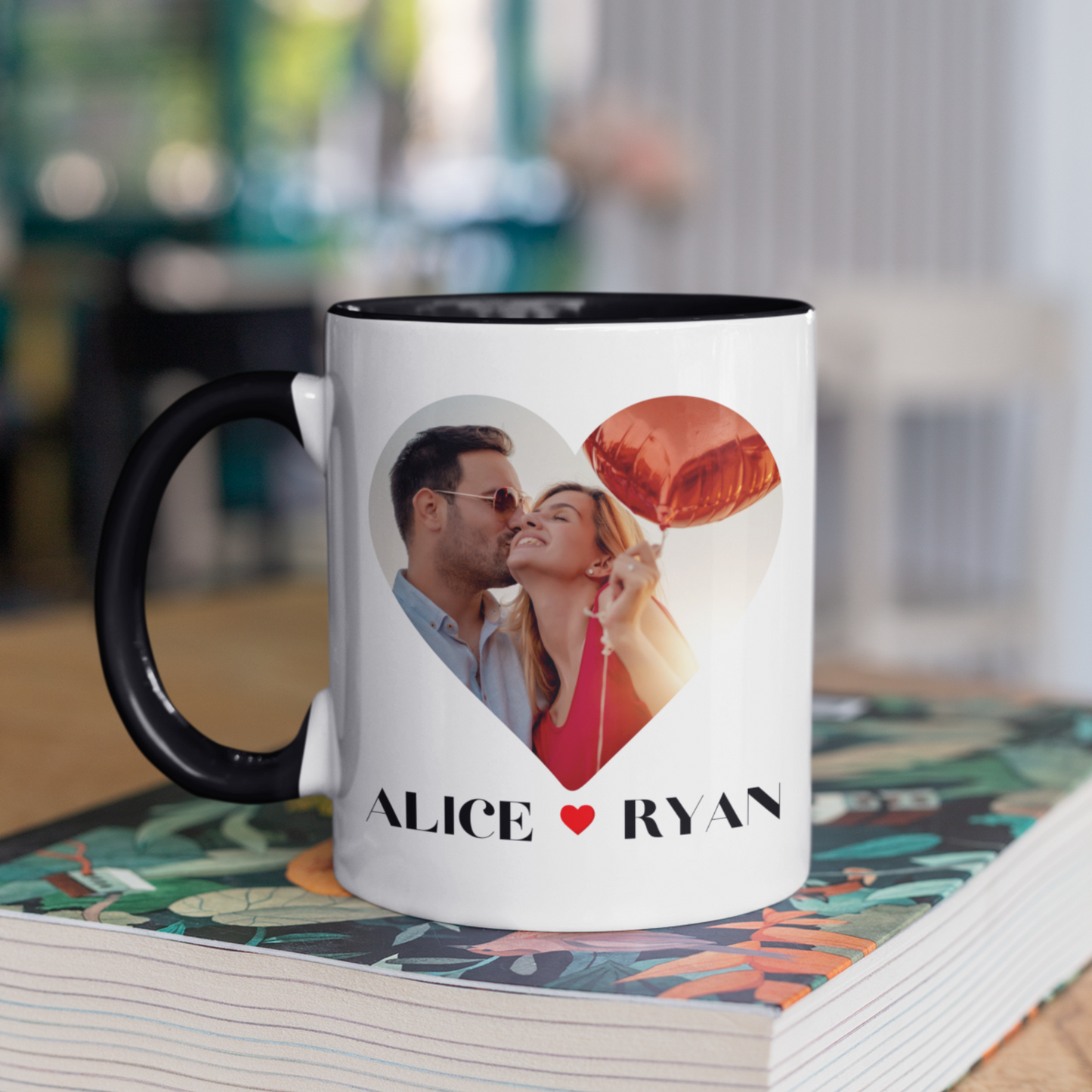 Cherished Moments: Custom Photo & Message Anniversary Mug.