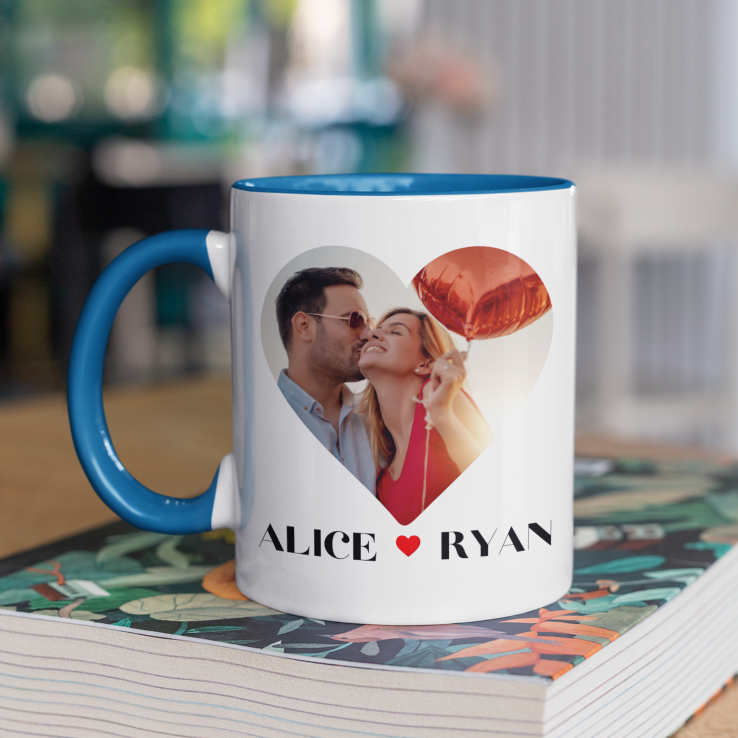 Cherished Moments: Custom Photo & Message Anniversary Mug.