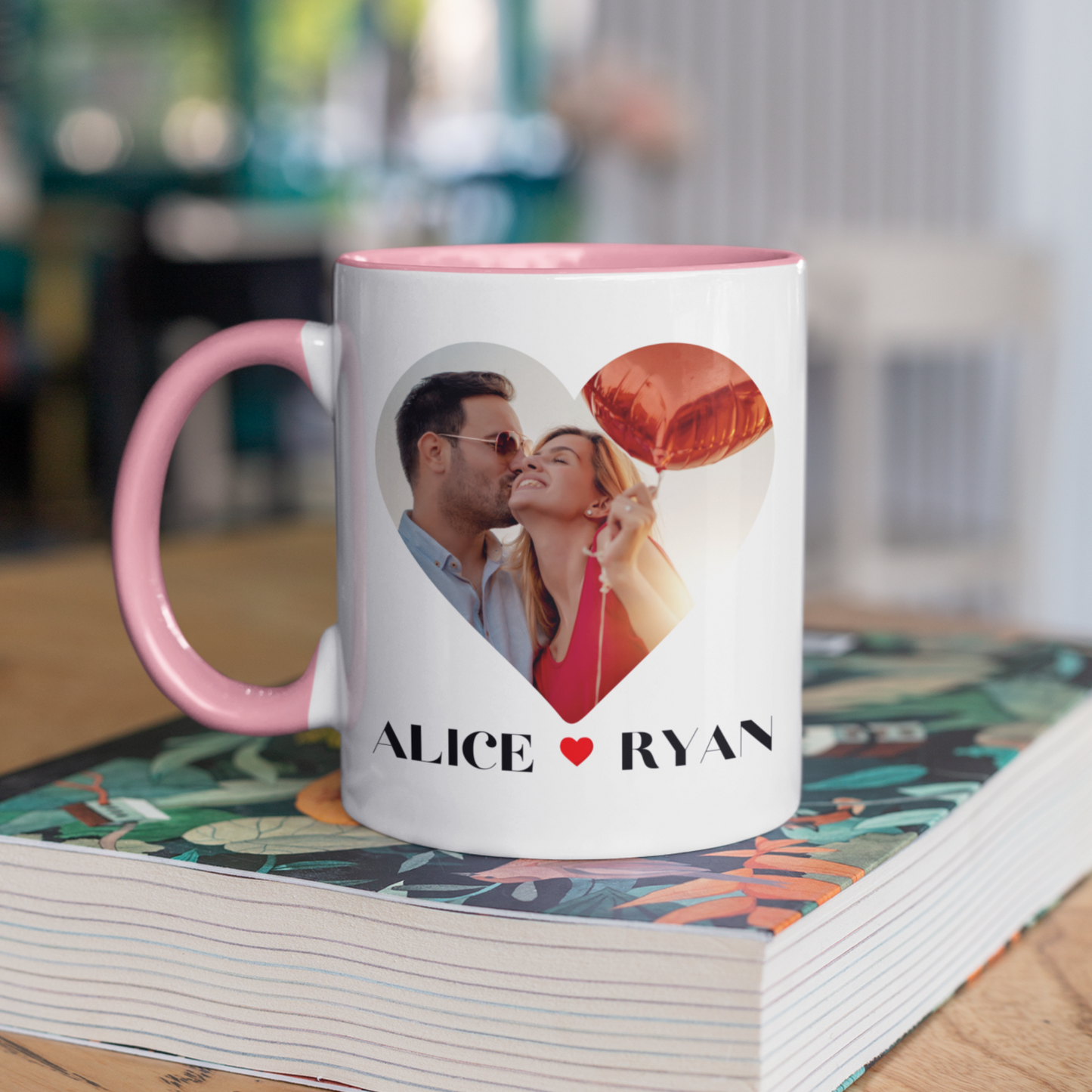 Cherished Moments: Custom Photo & Message Anniversary Mug.