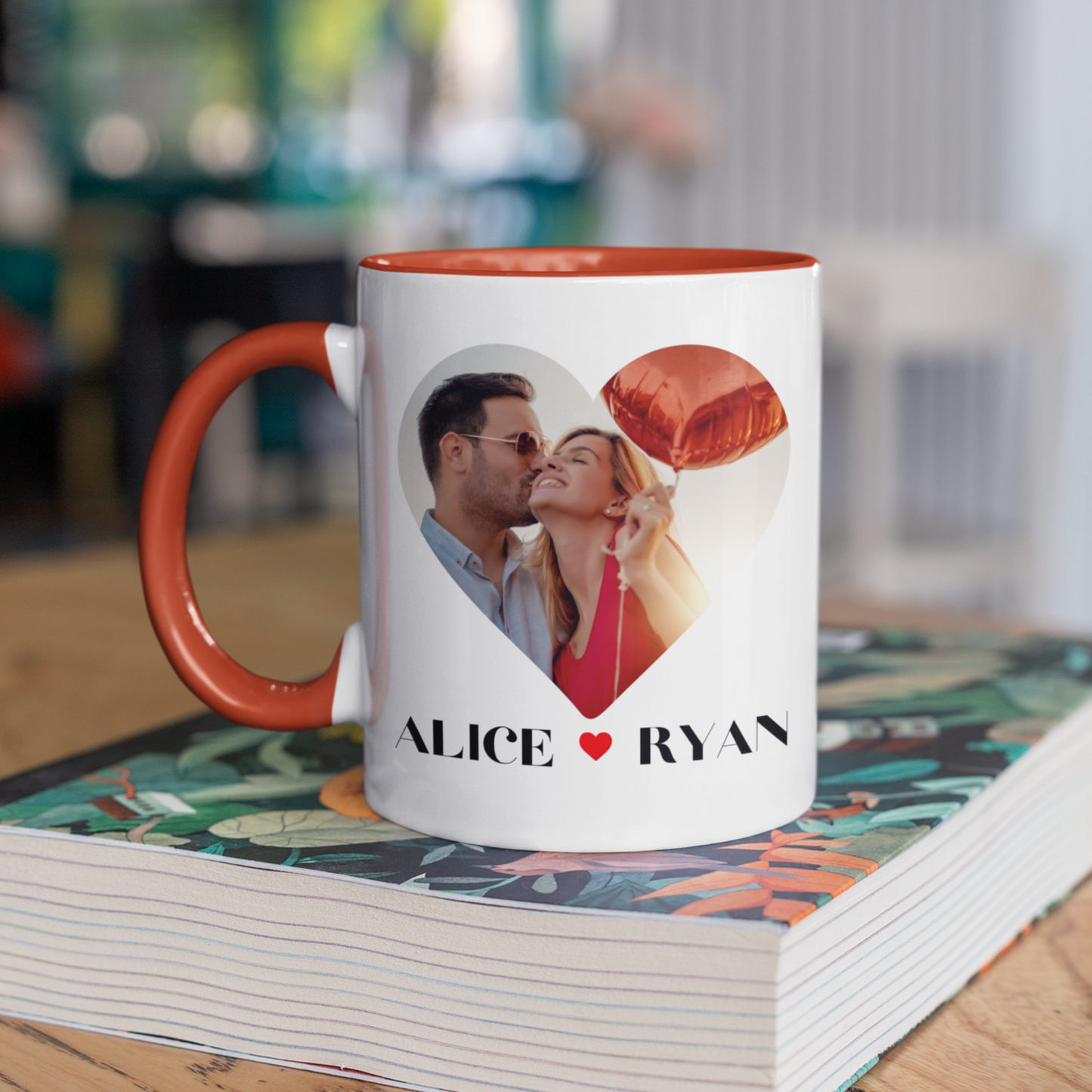 Cherished Moments: Custom Photo & Message Anniversary Mug.