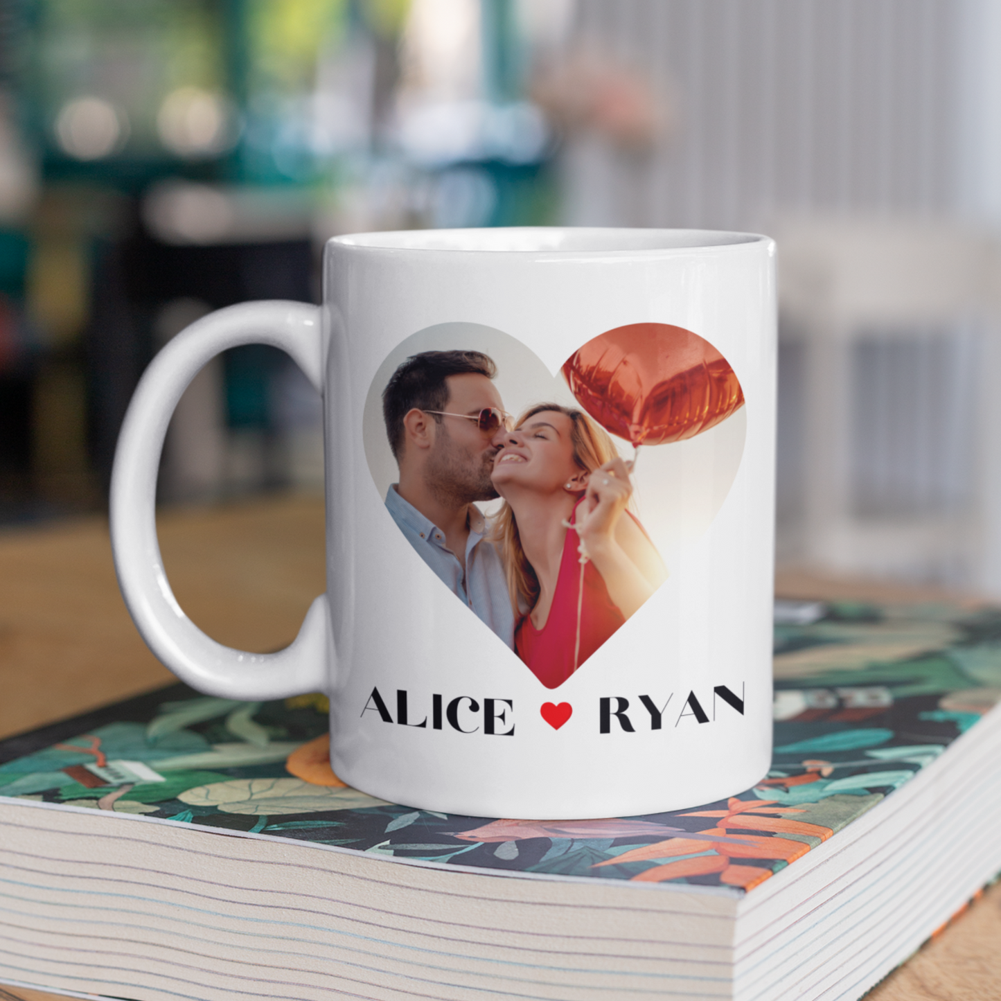 Cherished Moments: Custom Photo & Message Anniversary Mug.