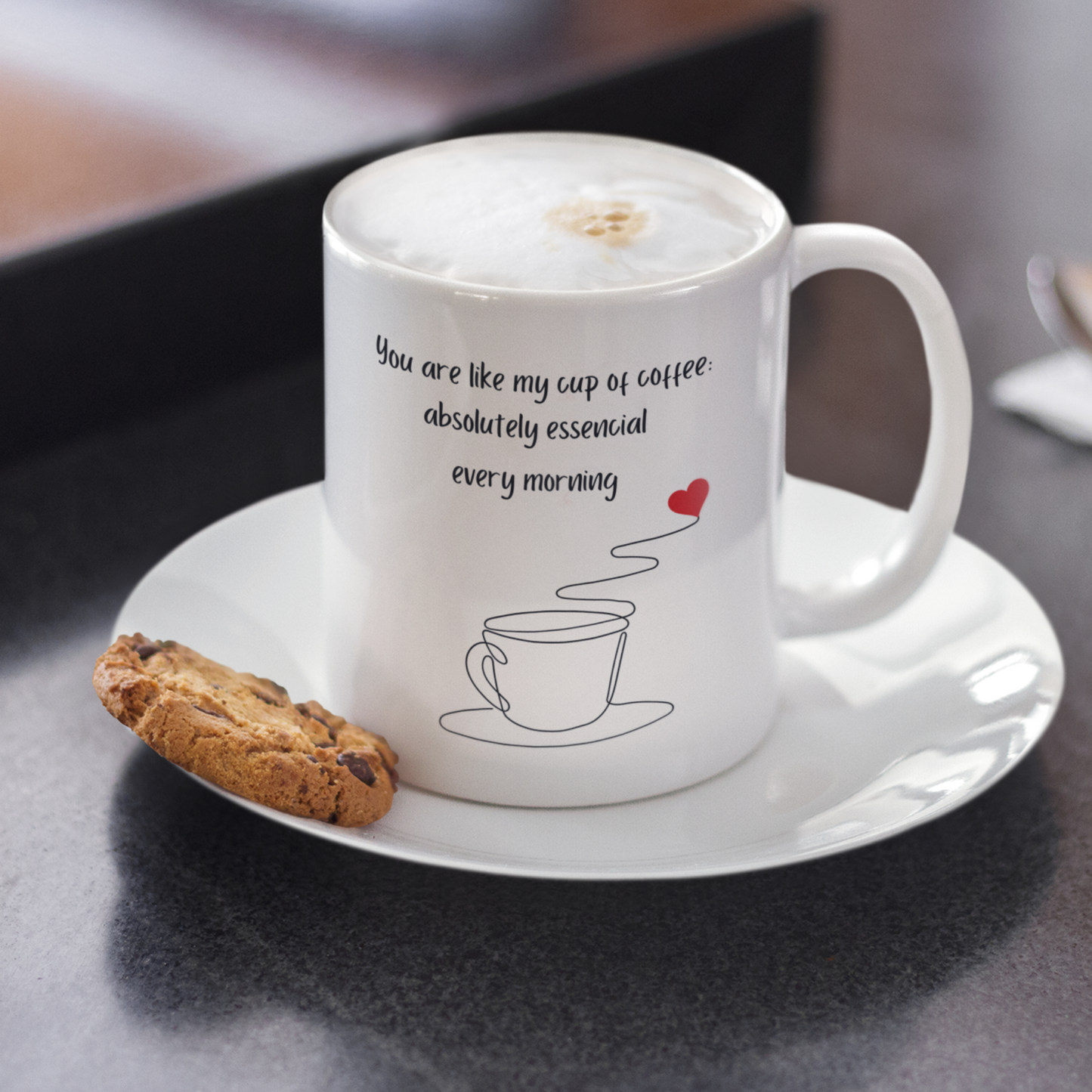 Love Message Anniversary Mug: Special Gift for Couples.