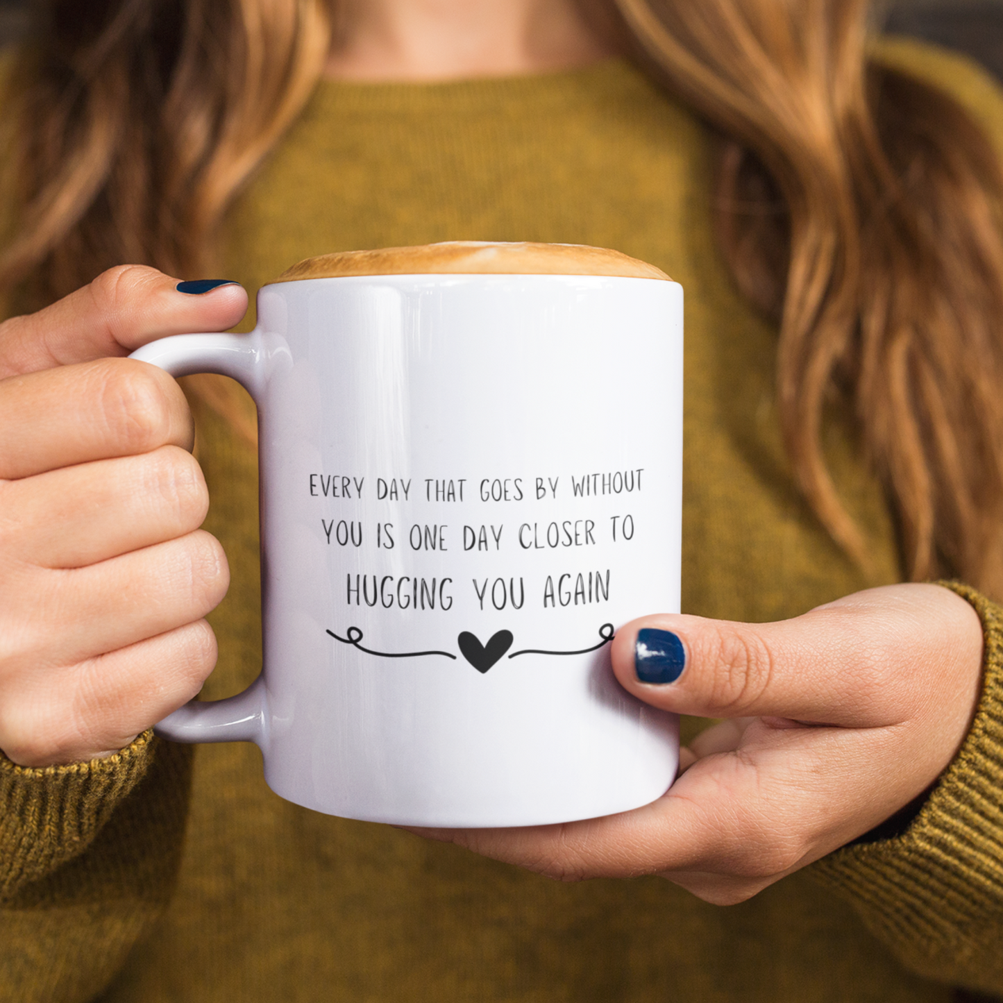 Custom Name Mug for Long-Distance Boyfriend/Girlfriend Gift. Anniversary Mug Gift.