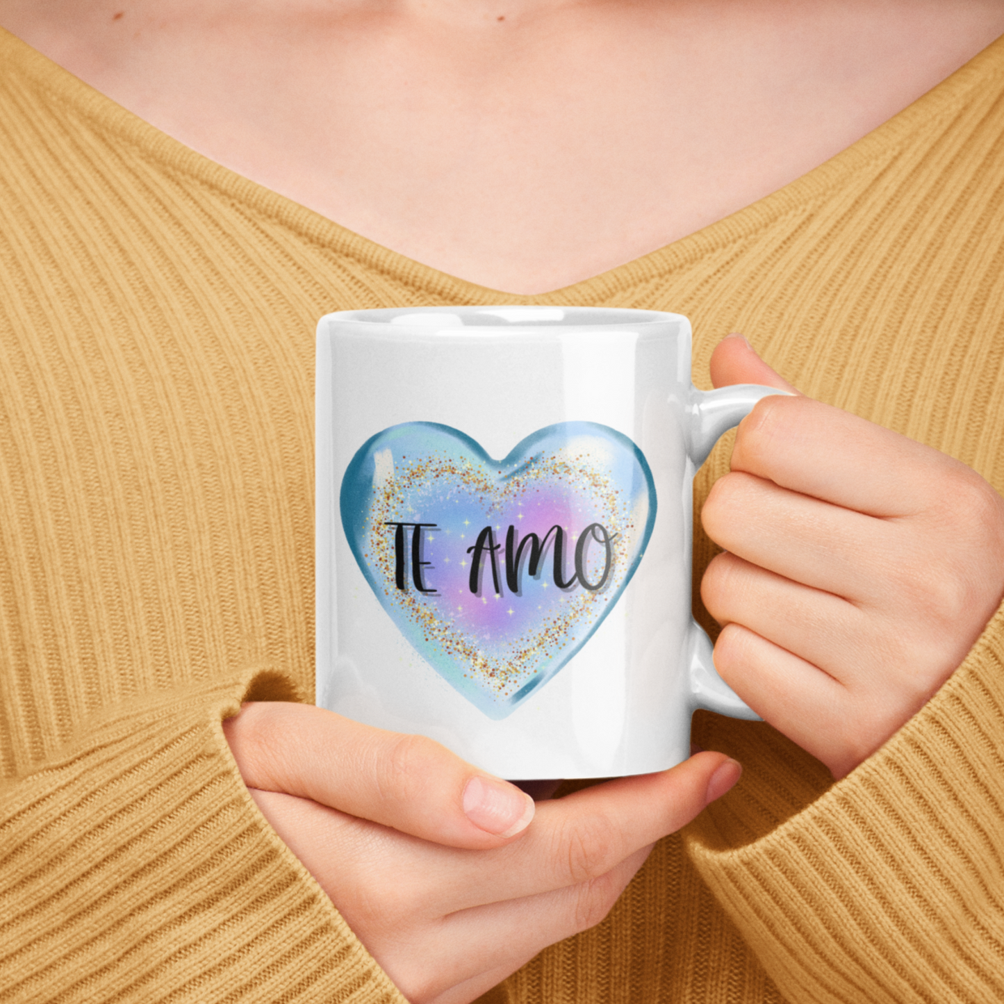 Spanish Love You Mug: Romantic Coffee Gift for Anniversary, Coffee Cup for Him or Her.