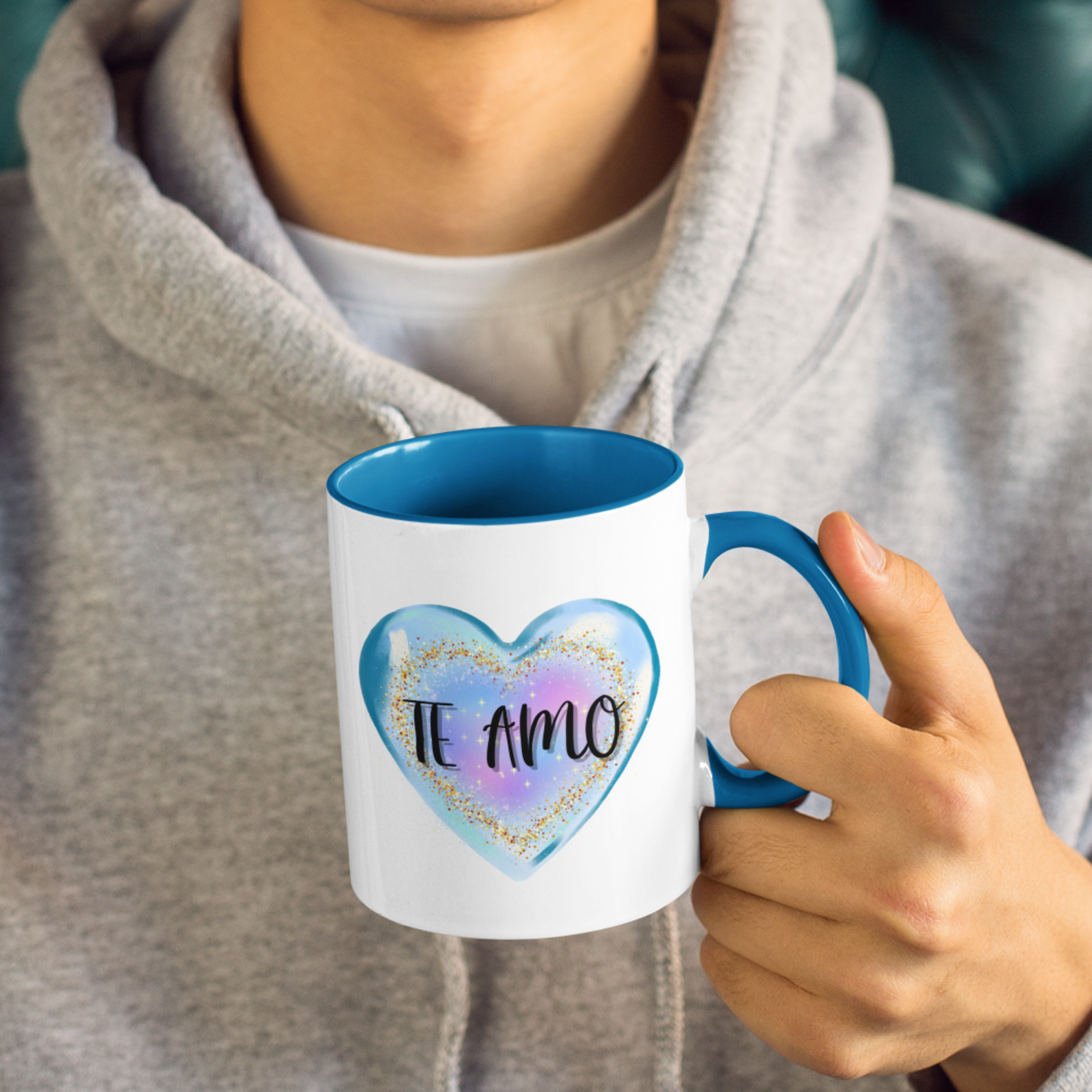 Spanish Love You Mug: Romantic Coffee Gift for Anniversary, Coffee Cup for Him or Her.