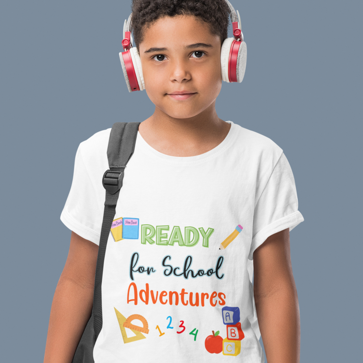 Camiseta para niño - Ready for School Adventures - Ropa de regreso a clases.