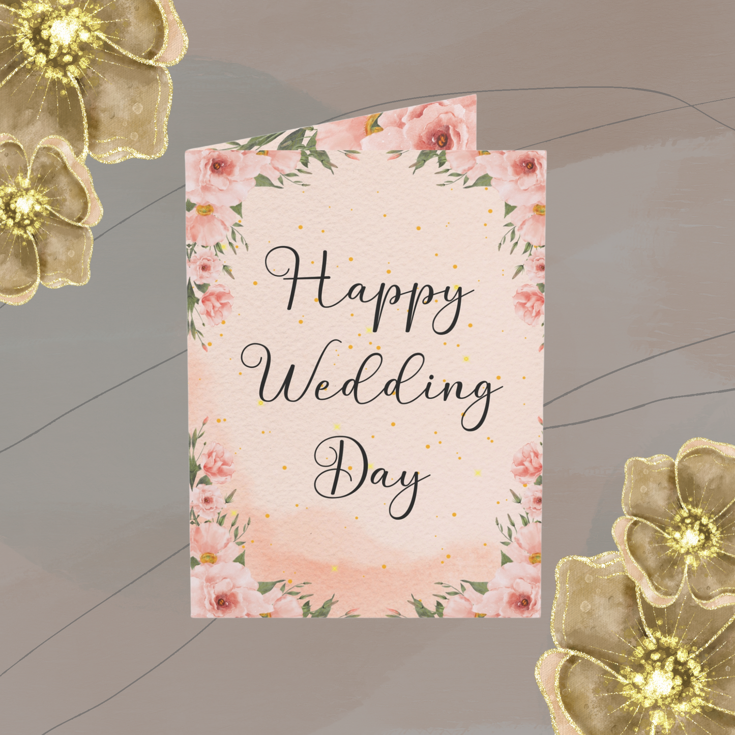 Personalized Wedding Gift Card - Add Your Special Message for the Newlyweds.