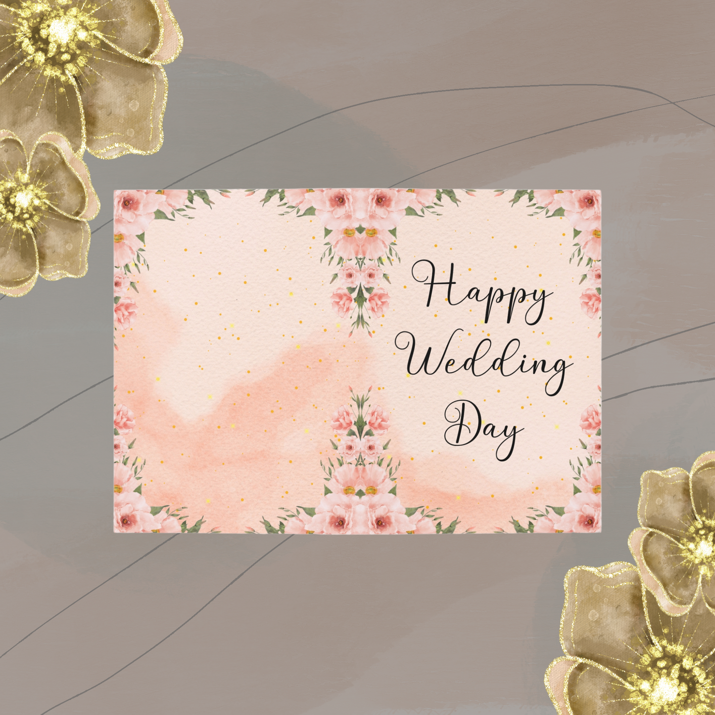 Personalized Wedding Gift Card - Add Your Special Message for the Newlyweds.