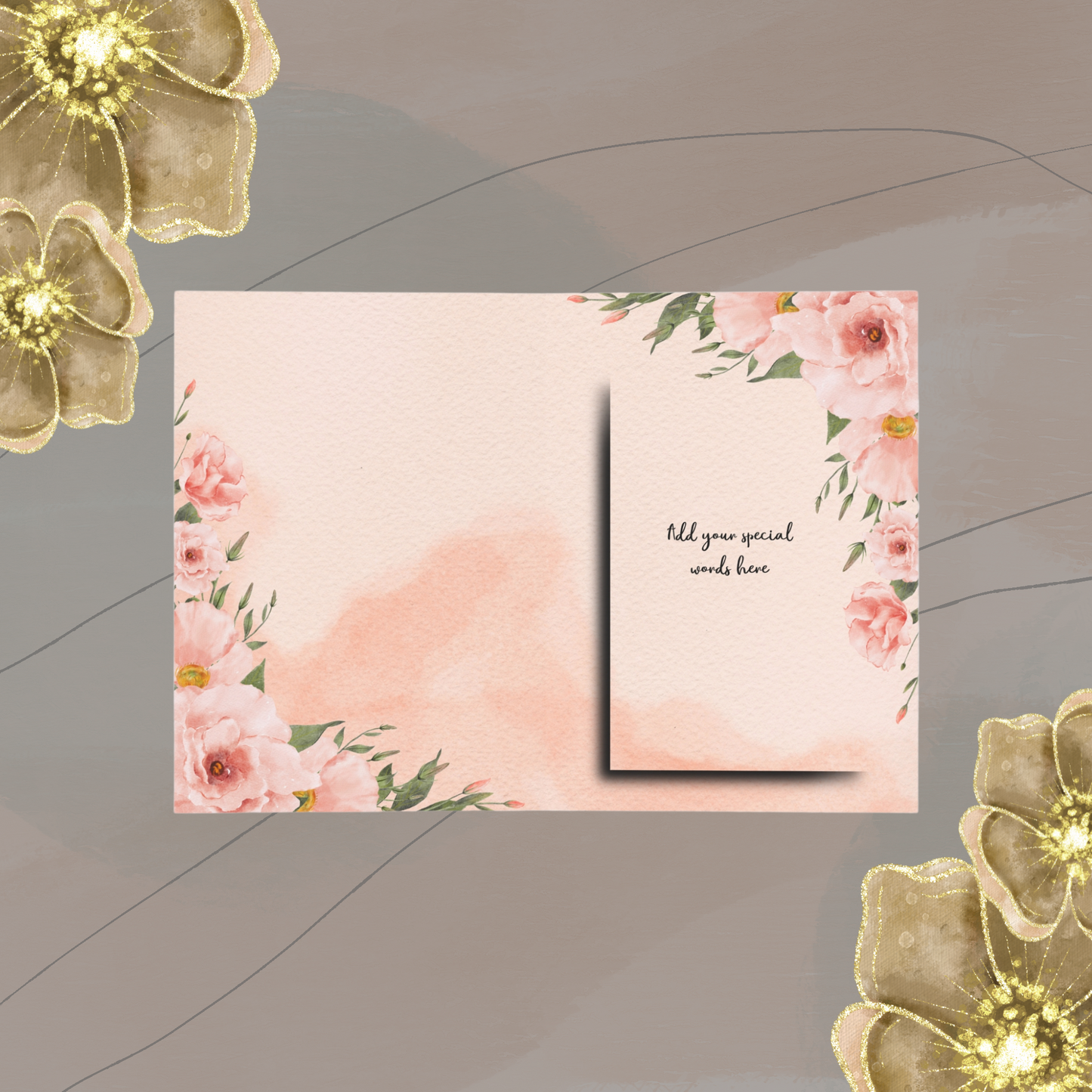 Personalized Wedding Gift Card - Add Your Special Message for the Newlyweds.