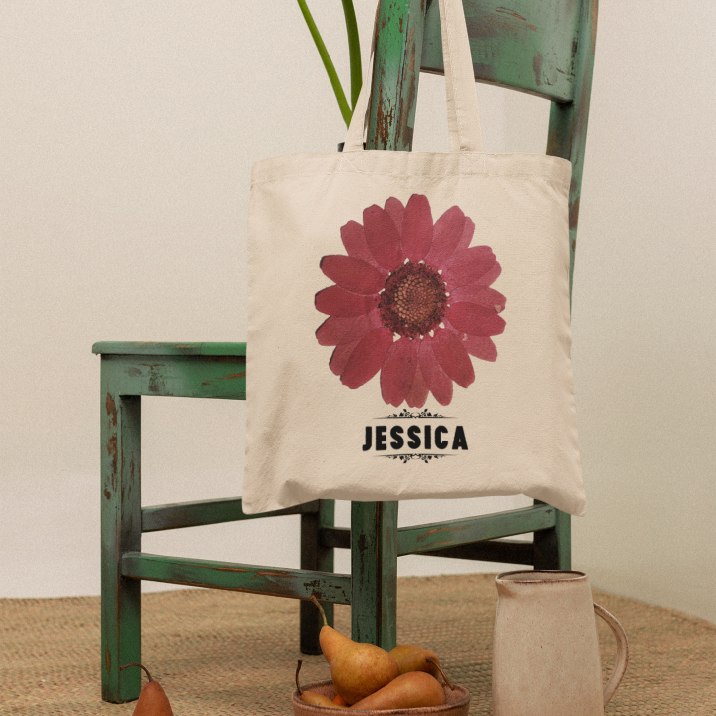 Personalized Cotton Tote Bag with Name – Perfect for Unique Gifts and Everyday Use.