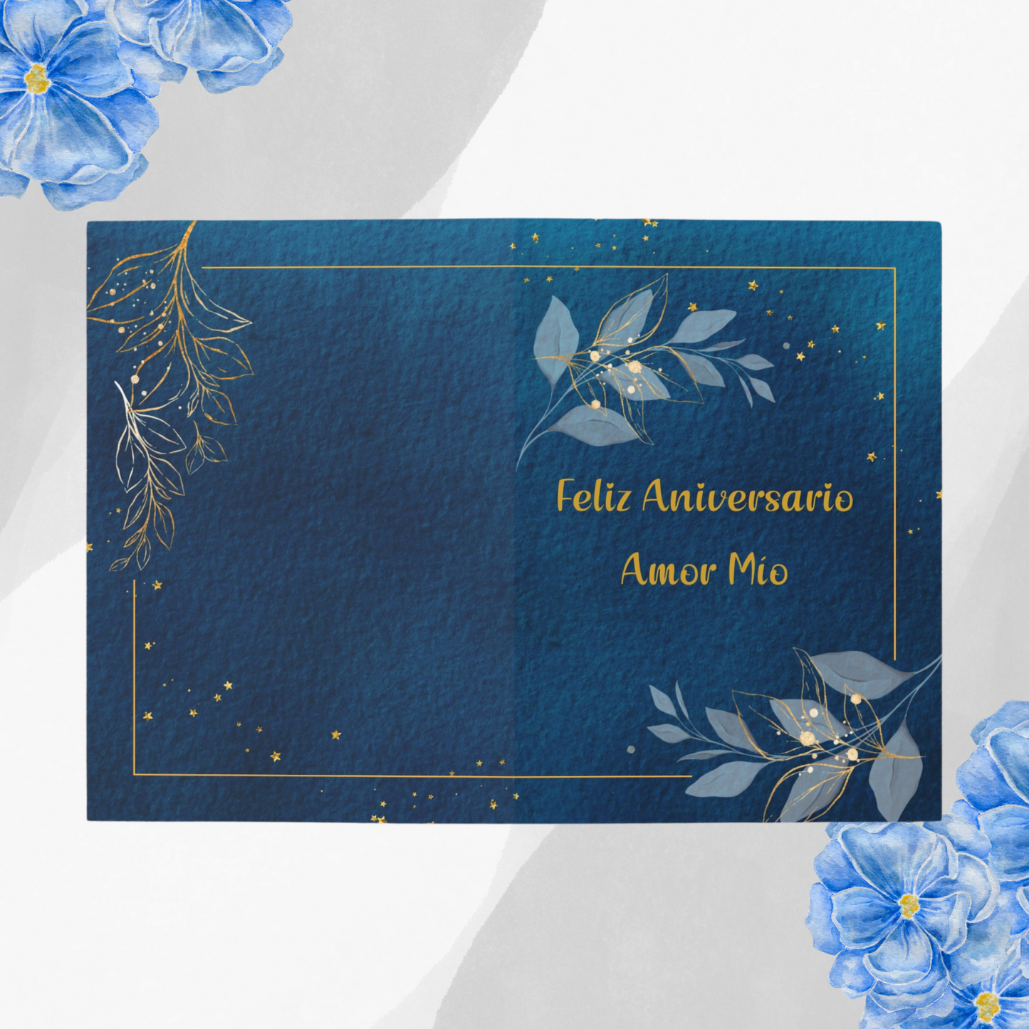 Tarjeta de aniversario personalizada: agregue sus nombres y un mensaje especial, regalo perfecto para su esposo. (Tarjeta en español)