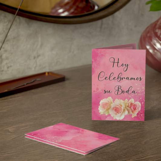 Personalized Wedding Gift Card - Add Your Special Message, Photo, and Names of the Newlyweds (Card in Spanish)