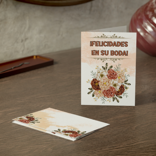 Custom Wedding Gift Card – Include Your Special Message, Photo, and Names of the Newlyweds(Card in Spanish)