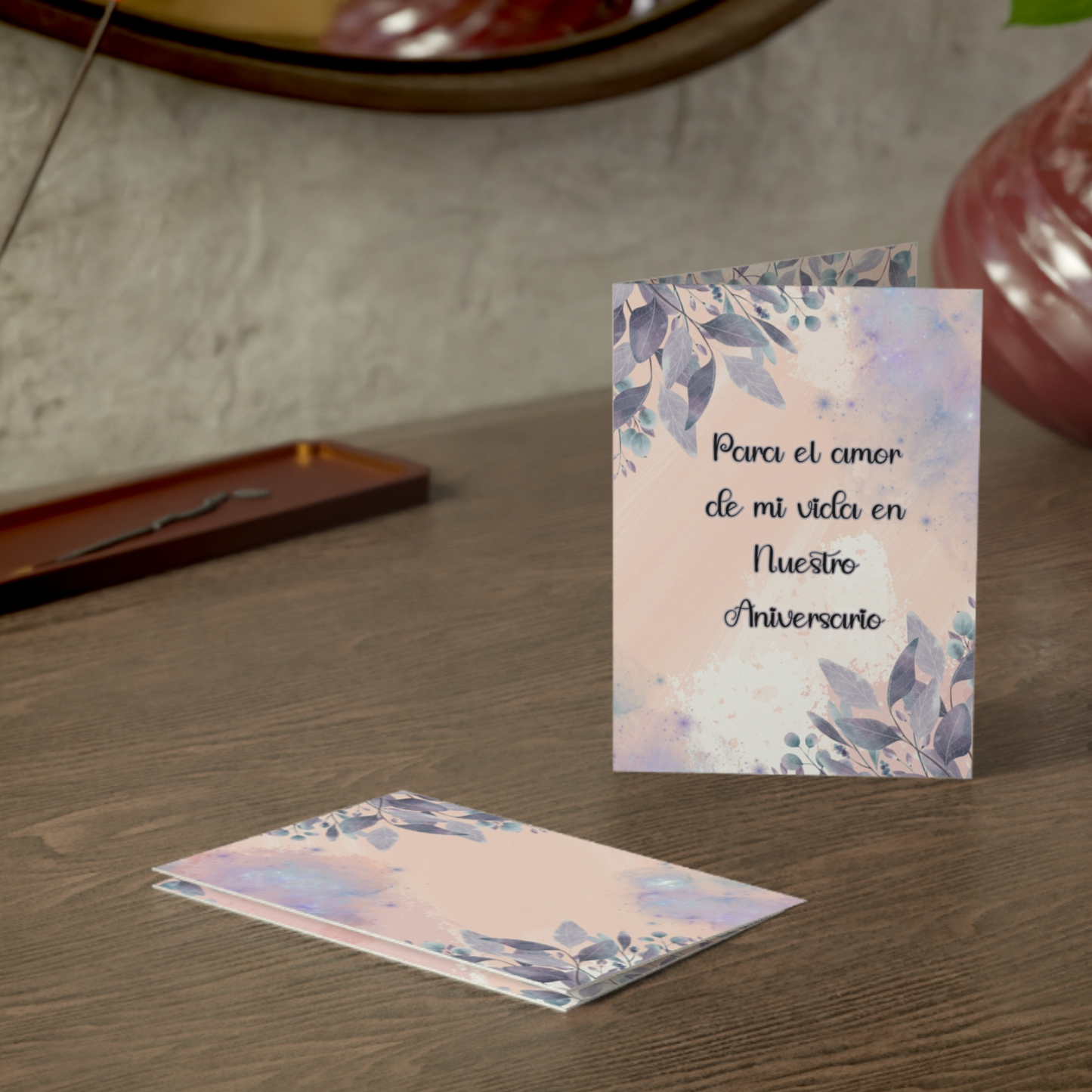 Tarjeta de aniversario personalizada: agrega una foto y un mensaje especial, regalo perfecto para tu esposa. (Tarjeta en español)