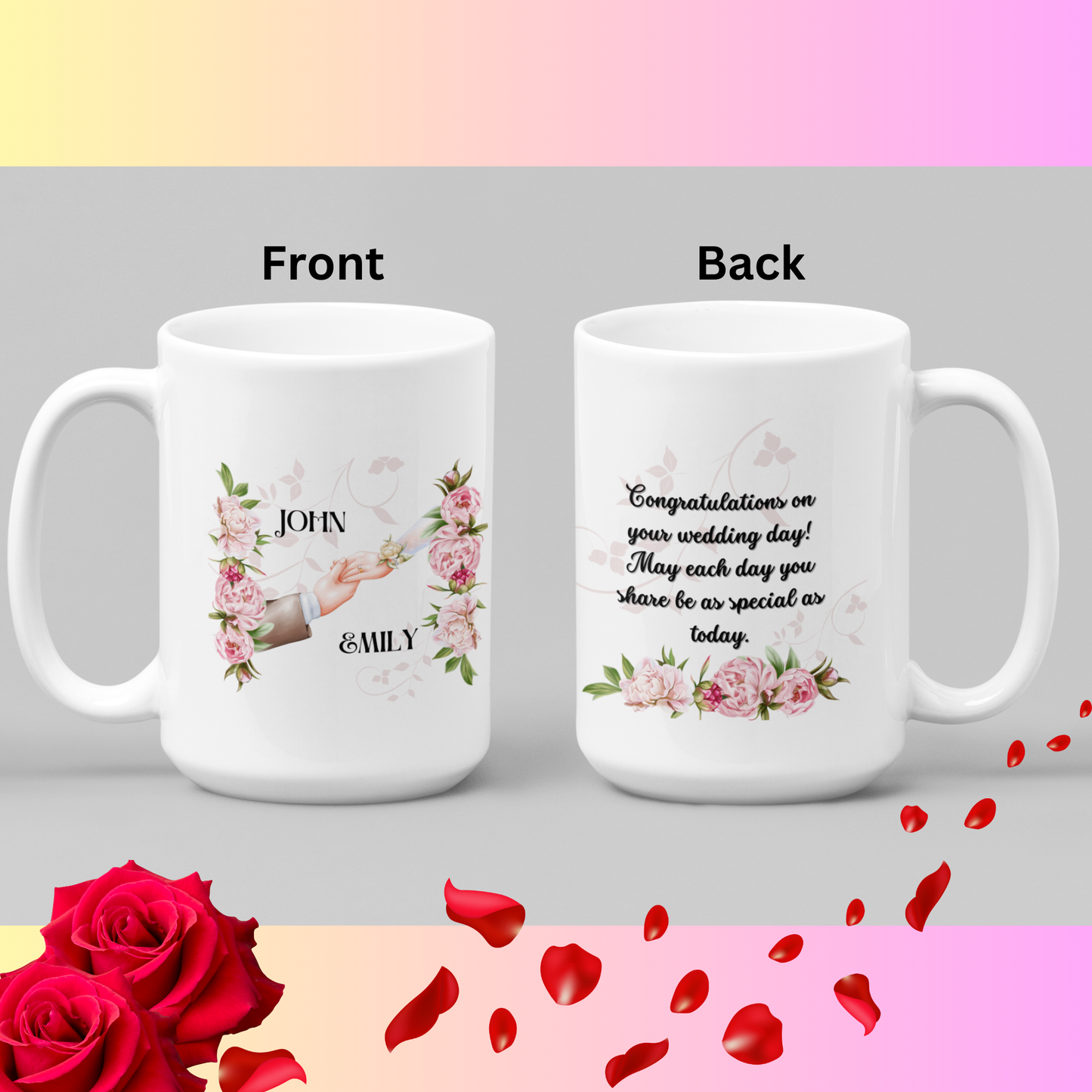 Wedding Gift Mug Set: An Unforgettable Present for Newlyweds.