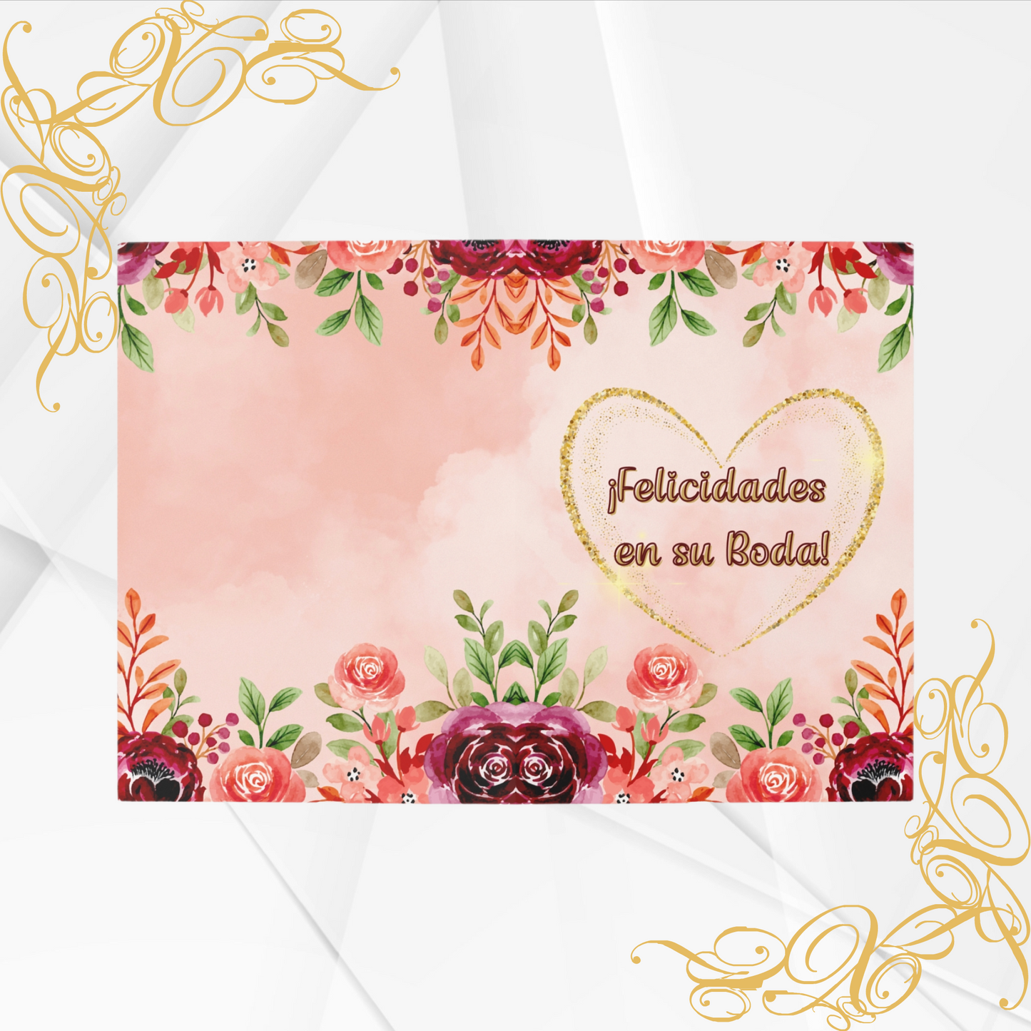 Personalized Wedding Gift Card – Add Your Special Message and Photo(Card in Spanish)