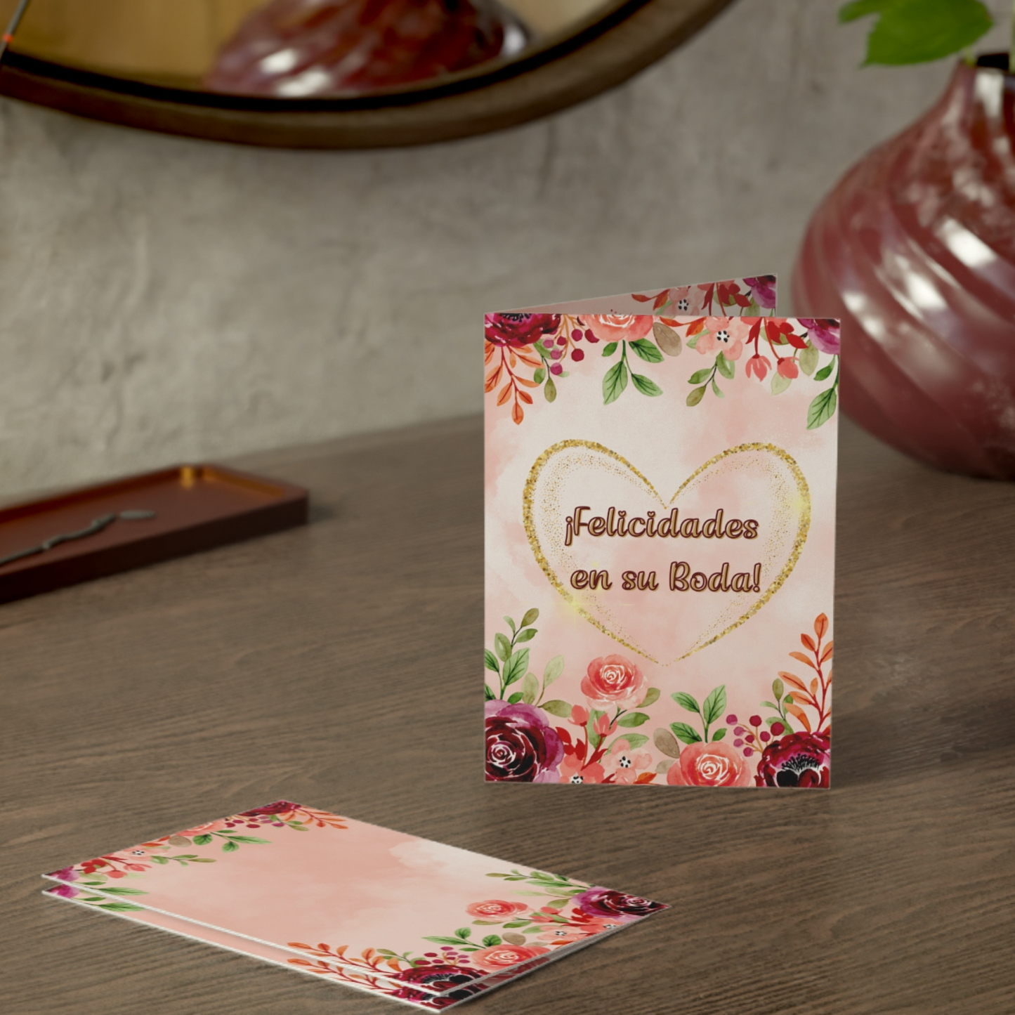 Personalized Wedding Gift Card – Add Your Special Message and Photo(Card in Spanish)